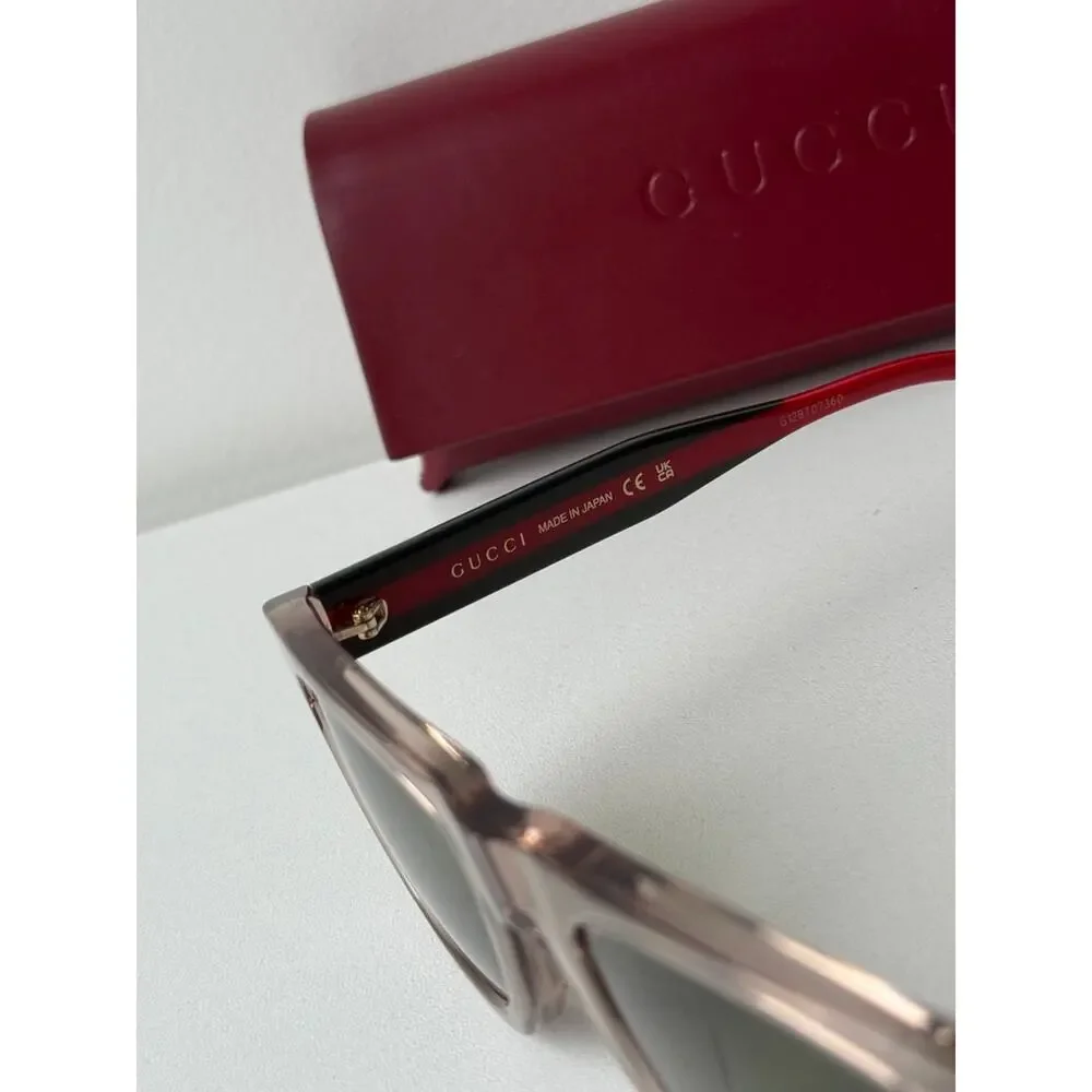 NEW Gucci GG1991S 003 Brown Square Sunglasses $395